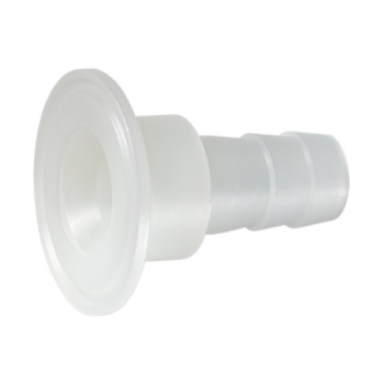 Tri-Clamp connector (Series 3C) with barb connection for tube (Series 3T)